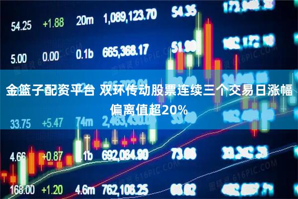 金篮子配资平台 双环传动股票连续三个交易日涨幅偏离值超20%